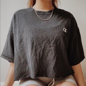 cropped champion tee ✰